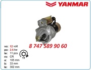 Стартер Yanmar 3t95,  6t95,  2tr16 124610-77010